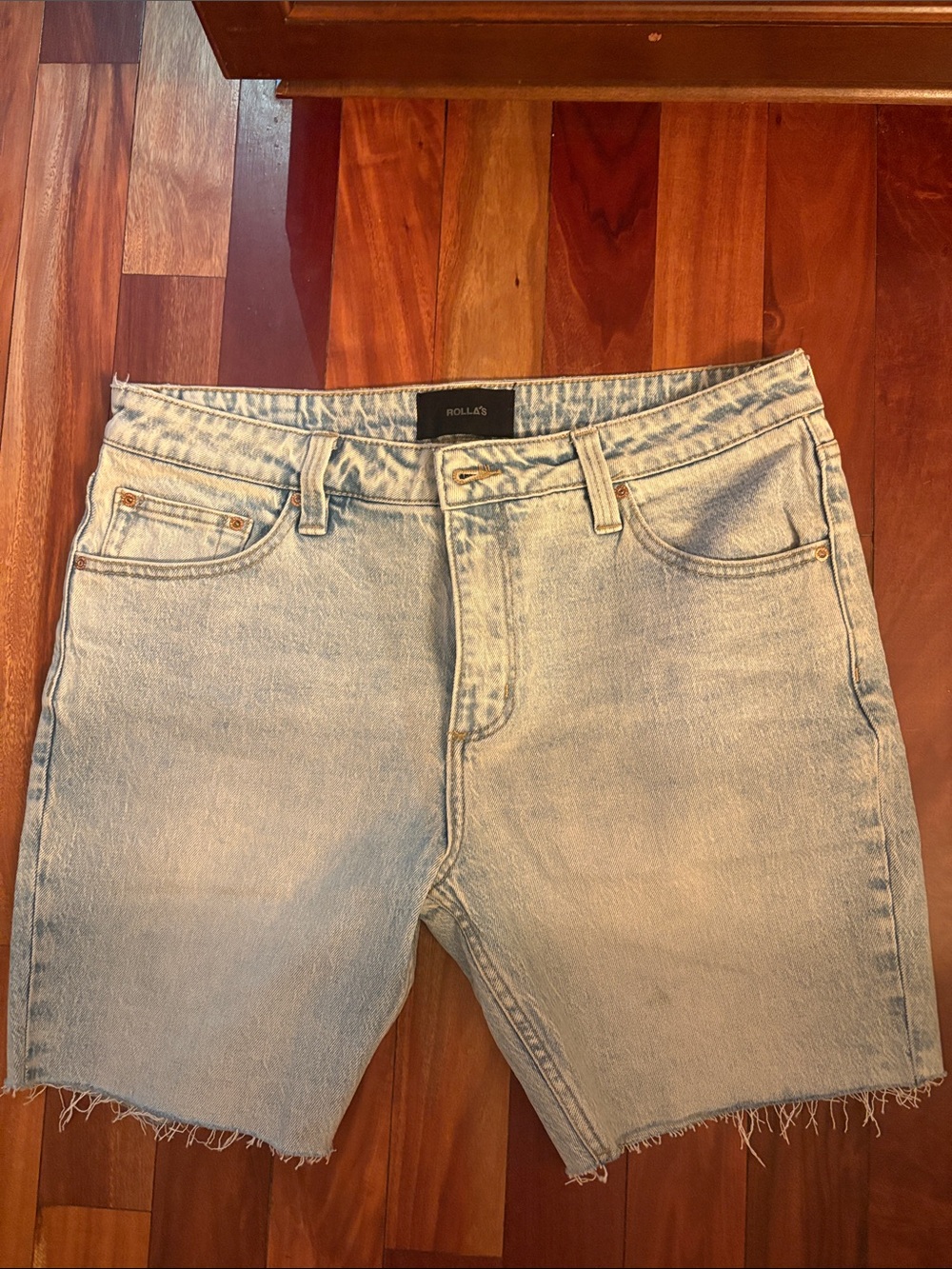 ROLLA'S Light Blue Denim Cutoff Shorts